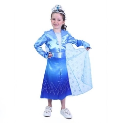 Kostým dětský Modrá zimní princezna vel. S